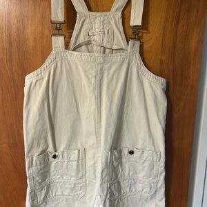 Free People Smock Overall Mini off white dress